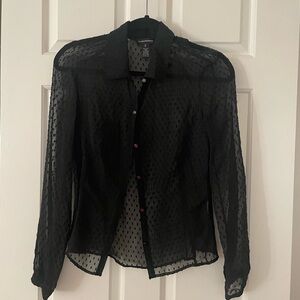 Club Monaco Sheer Silk Shirt